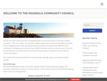 Tablet Screenshot of magnoliacommunitycouncil.org